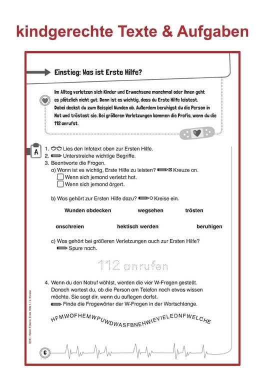 Produktbild: Erste Hilfe f&uuml;r kleine Helden