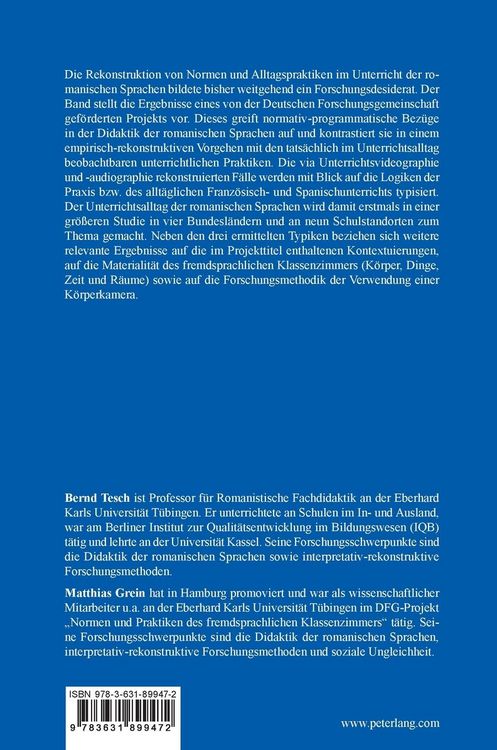 Produktbild: Normen und Praktiken des fremdsprachlichen Klassenzimmers