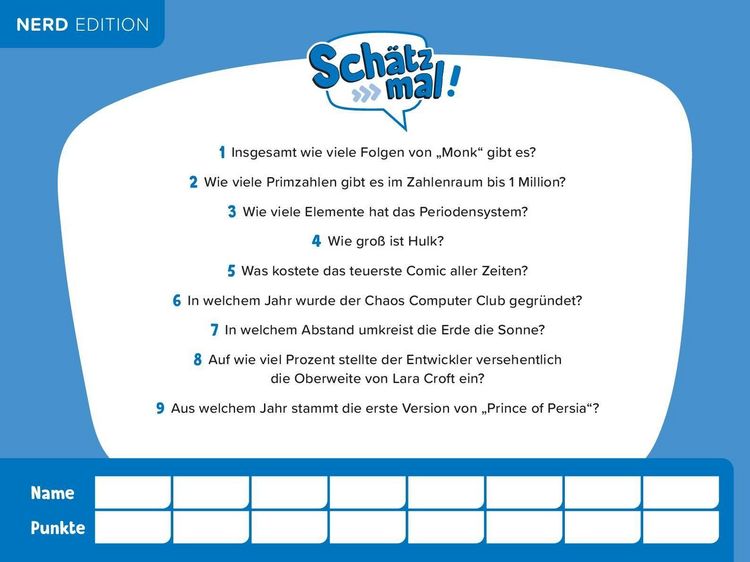Produktbild: Sch&auml;tz mal! Nerd Edition