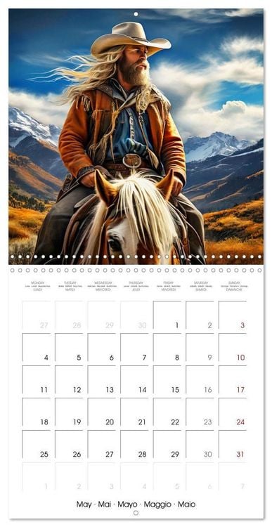 Produktbild: Man and Horse - Western Life (Wall Calendar 2026 12 &times; 12 Inch) CALVENDO 12 Month Wall Calendar