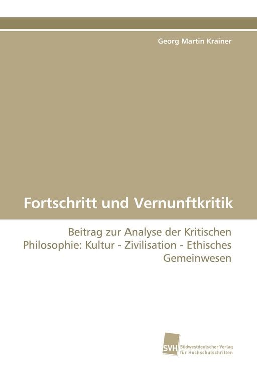 Produktbild: Fortschritt und Vernunftkritik