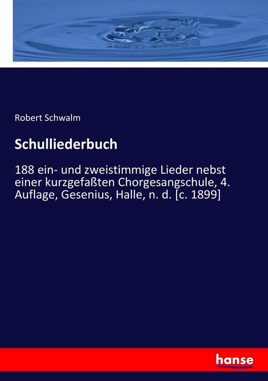 Produktbild: Schulliederbuch