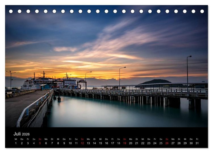 Produktbild: Koh Samui im Sonnenlicht (Tischkalender 2026 DIN A5 quer), CALVENDO Monatskalender
