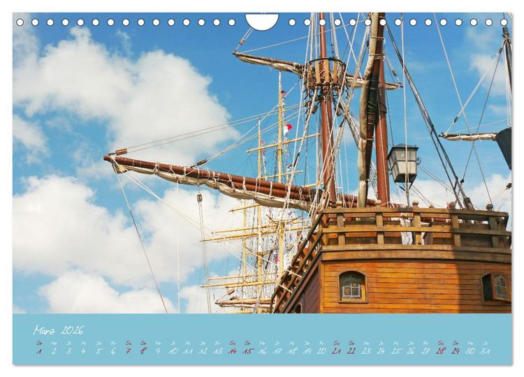 Produktbild: SAIL Bremerhaven. Segelspektakel zum Wegtr&auml;umen (Wandkalender 2026 DIN A4 quer), CALVENDO Monatskalender