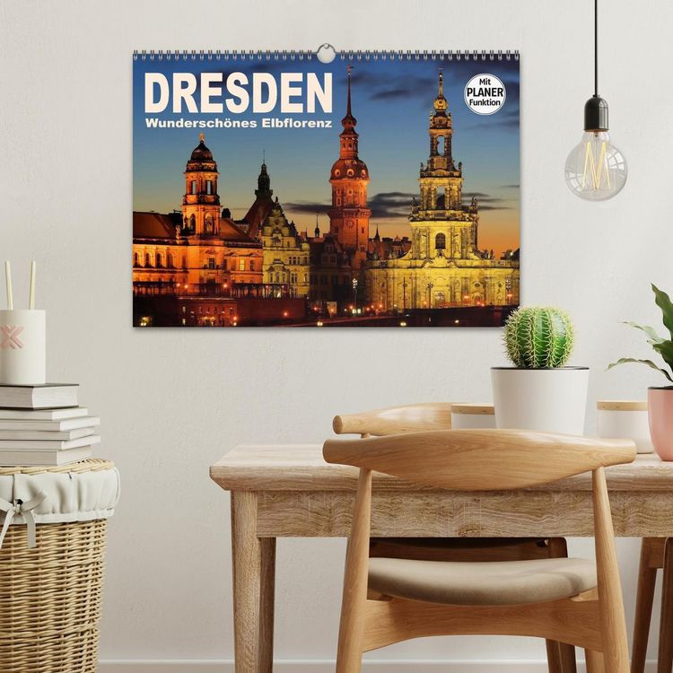 Produktbild: Dresden - Wundersch&ouml;nes Elbflorenz (Wandkalender 2026 DIN A3 quer), CALVENDO Monatskalender