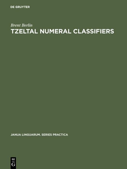 Produktbild: Tzeltal numeral classifiers