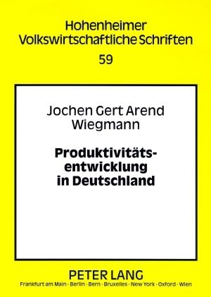 Produktbild: Produktivitaetsentwicklung in Deutschland