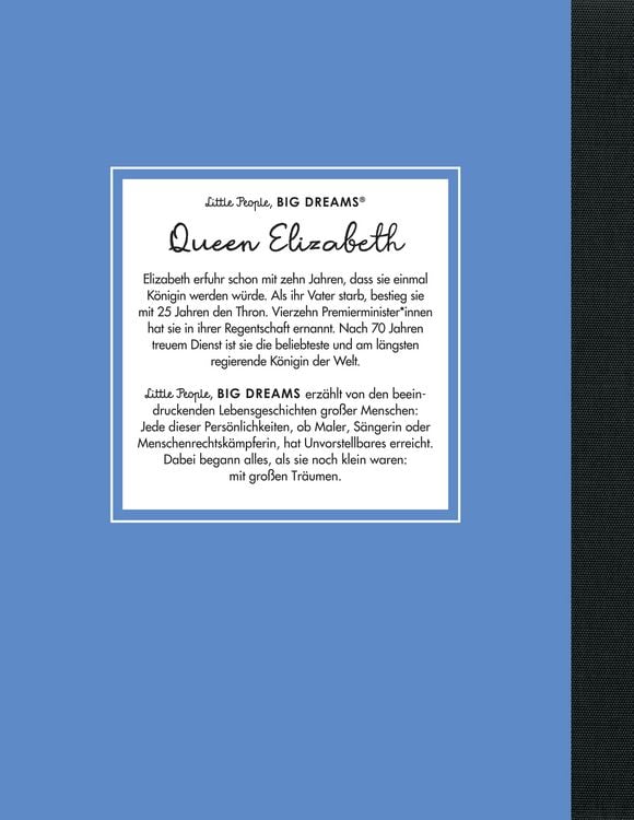 Produktbild: Queen Elizabeth &ndash; Little People, BIG DREAMS (Deutsche Ausgabe)