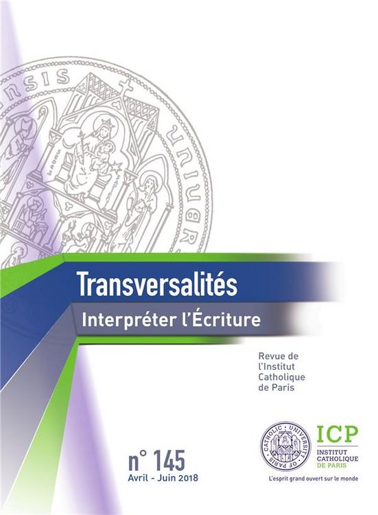 Produktbild: Transversalit&eacute;s. No 145, avril-juin 2018