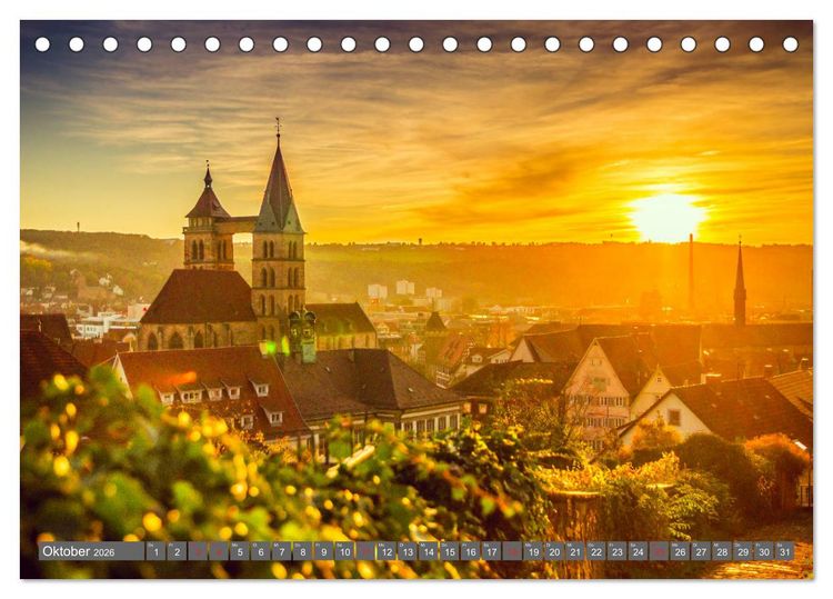 Produktbild: Historisches Esslingen am Neckar 2026 (Tischkalender 2026 DIN A5 quer), CALVENDO Monatskalender