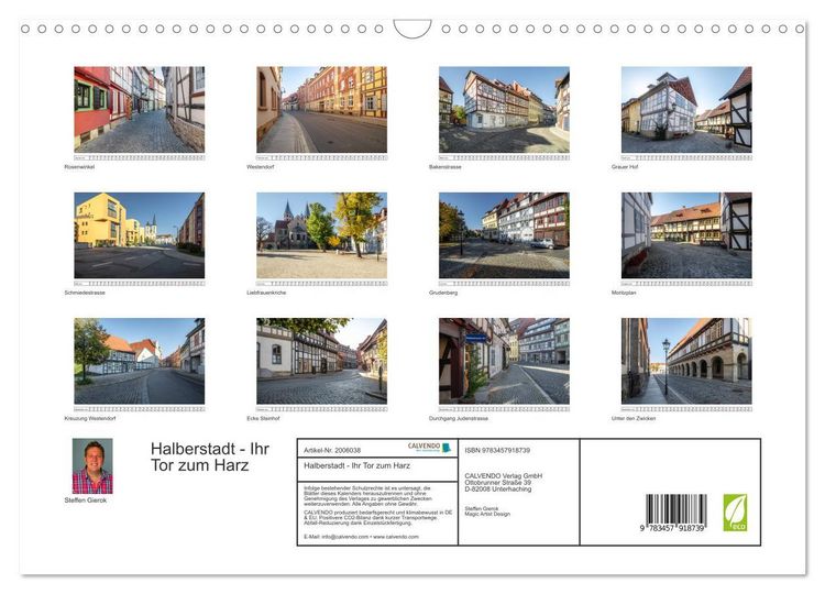 Produktbild: Halberstadt - Ihr Tor zum Harz (Wandkalender 2026 DIN A3 quer), CALVENDO Monatskalender