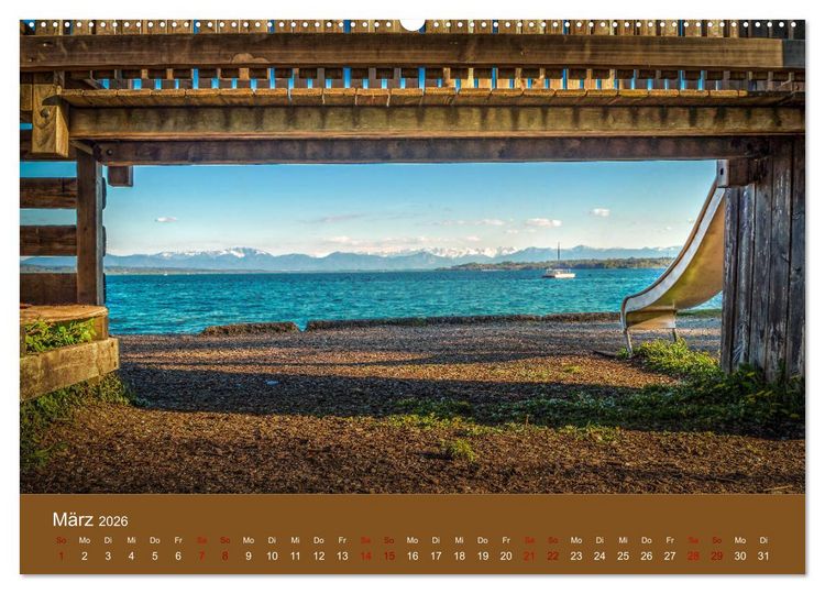 Produktbild: Bezauberndes M&uuml;nchen - Die bayrische Landeshauptstadt und ihr Umland. (Wandkalender 2026 DIN A2 quer), CALVENDO Monatskalender