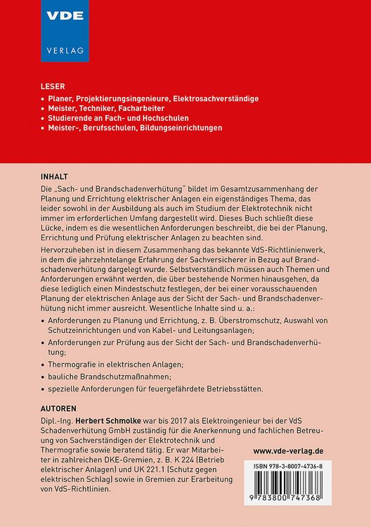 Produktbild: Brandschutztechnische Bewertung und Pr&uuml;fung elektrischer Anlagen