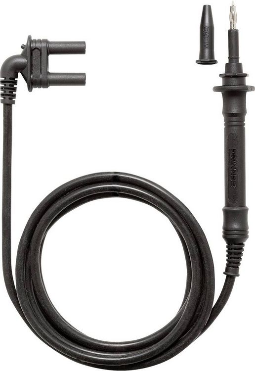 Produktbild: Benning 10154024 5m Pr&uuml;fleitung 2-pol. mit 4mm Pr&uuml;fspitze Messleitung 1St.