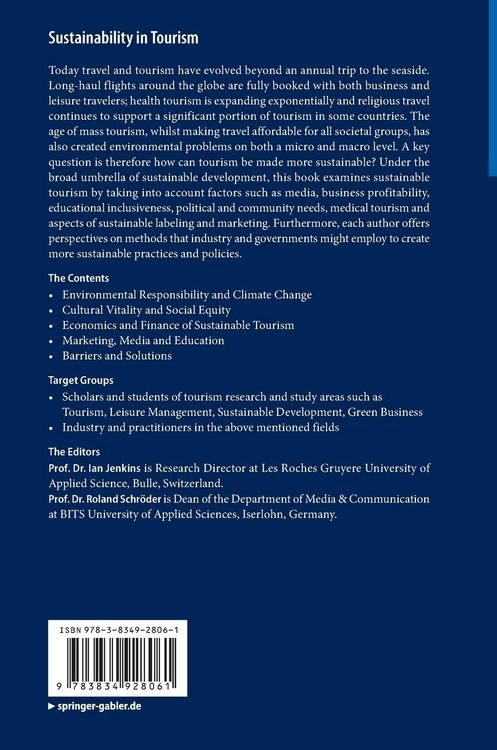 Produktbild: Sustainability in Tourism