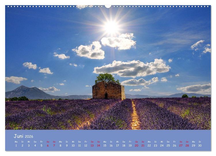 Produktbild: Quer durch S&uuml;dfrankreich (hochwertiger Premium Wandkalender 2026 DIN A2 quer), Kunstdruck in Hochglanz