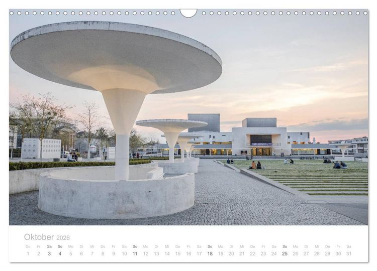 Produktbild: Darmstadt &ndash; G&auml;rten, Kunst, Architektur (Wandkalender 2026 DIN A3 quer), CALVENDO Monatskalender