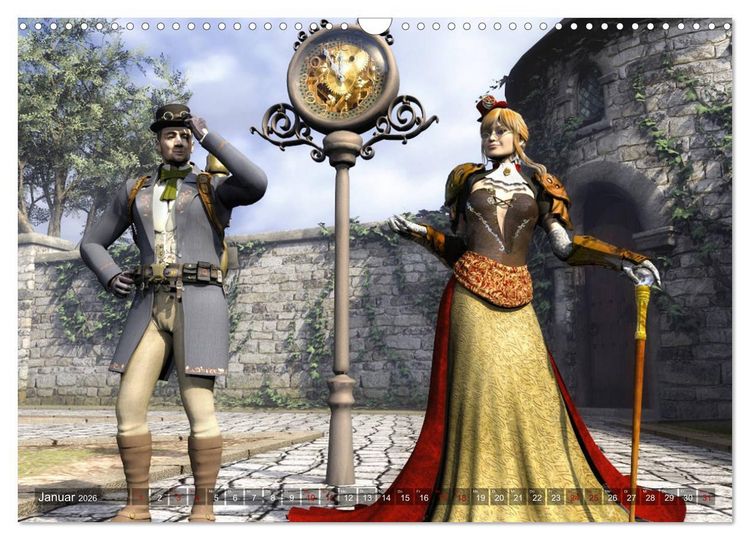 Produktbild: Steampunk Tr&auml;ume (Wandkalender 2026 DIN A3 quer), CALVENDO Monatskalender