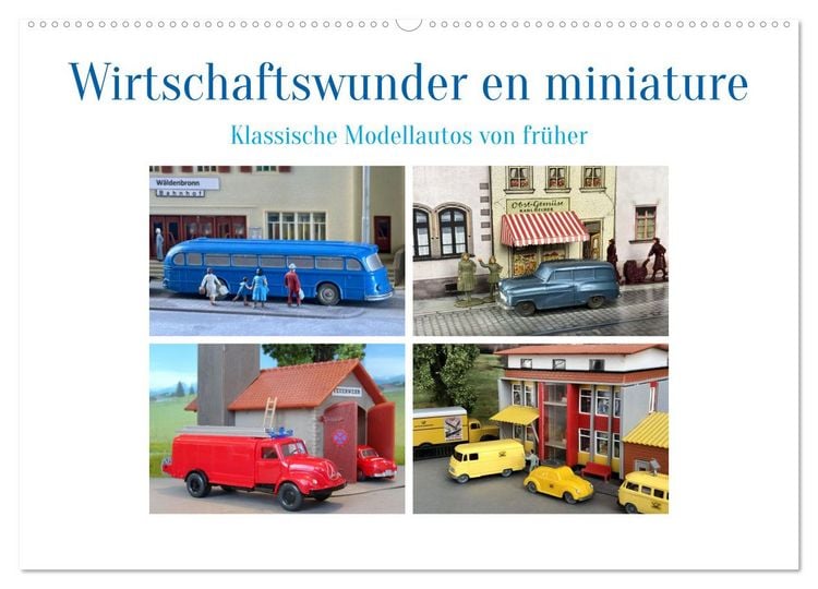 Produktbild: Wirtschaftswunder en miniature (Wandkalender 2026 DIN A2 quer), CALVENDO Monatskalender