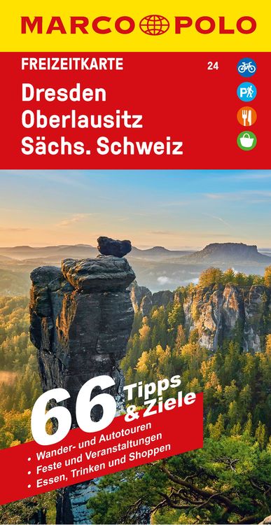 Bild vom Artikel MARCO POLO Freizeitkarte 24 Dresden, Oberlausitz, Sächsische Schweiz 1:100.000 vom Autor Marco Polo Verlag