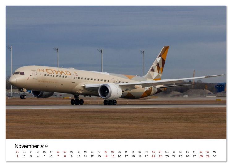 Produktbild: Boeing 787 Kalender (Wandkalender 2026 DIN A4 quer), CALVENDO Monatskalender