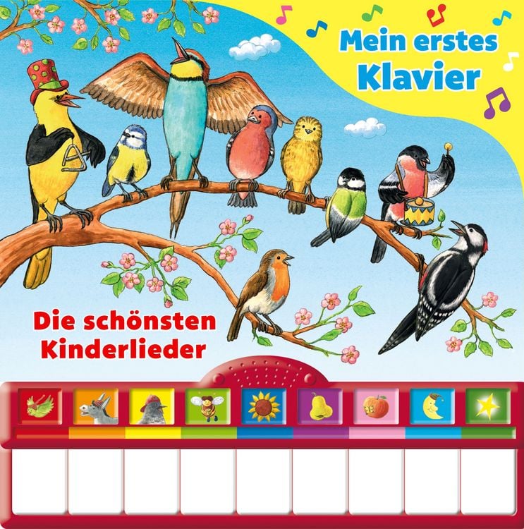 Produktbild: Singst du mit? Die sch&ouml;nsten Kinderlieder - Mein erstes Klavier - Kinderbuch mit Klaviertastatur, 9 Kinderlieder, Vor- und Nachspielfunktion, Pappbilderbuch ab 3 Jahren