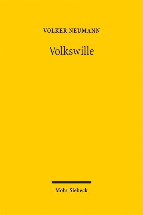 Produktbild: Neumann, V: Volkswille