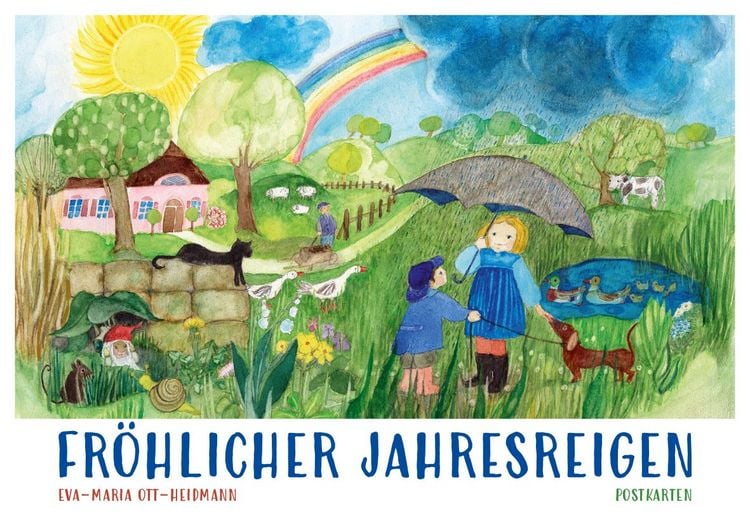 Produktbild: Postkartenbuch &raquo;Fr&ouml;hlicher Jahresreigen&laquo;