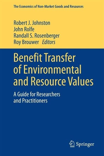 Produktbild: Benefit Transfer of Environmental and Resource Values