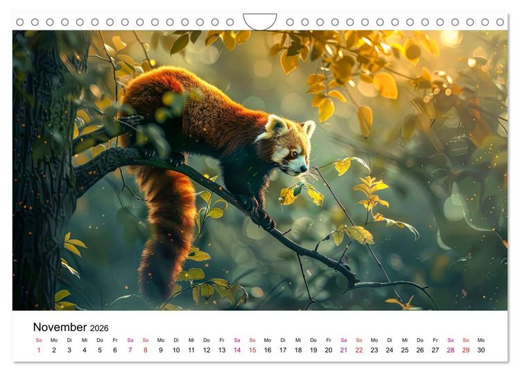 Produktbild: Der Rote Panda (Wandkalender 2026 DIN A4 quer), CALVENDO Monatskalender