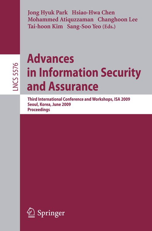 Produktbild: Advances in Information Security and Assurance