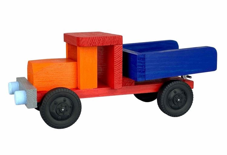 Produktbild: PEBARO 469 - Holzbau-Set Kipplaster, 30-teilig, Bastelset