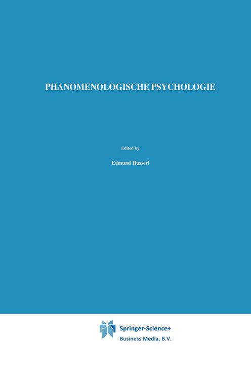 Produktbild: Ph&auml;nomenologische Psychologie