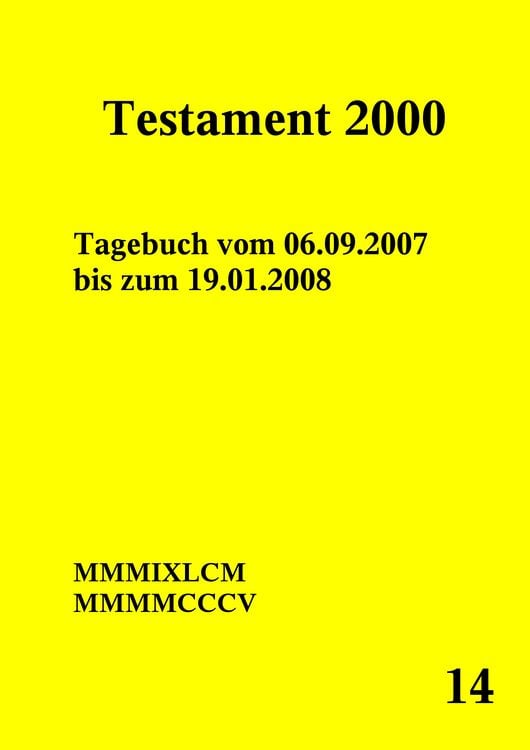 Produktbild: Testament 2000 Band 14