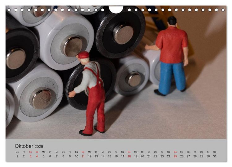 Produktbild: Miniaturen - Das Leben der Minis (Wandkalender 2026 DIN A4 quer), CALVENDO Monatskalender