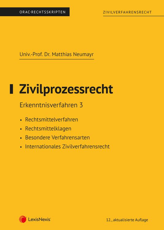 Produktbild: Zivilprozessrecht Erkenntnisverfahren 3 (Skriptum)