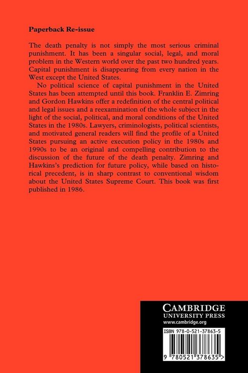 Produktbild: Capital Punishment and the American Agenda