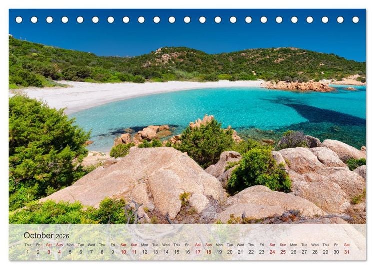 Produktbild: Wonderful Sardinia (Desk Calendar 2026 DIN A5 landscape), CALVENDO 12 Month DeskCalendar