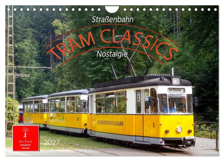 Produktbild: TRAM CLASSICS - Stra&szlig;enbahn Nostalgie (Wandkalender 2027 DIN A4 quer), CALVENDO Monatskalender
