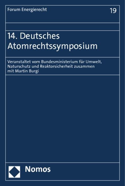 Produktbild: 14. Deutsches Atomrechtssymposium