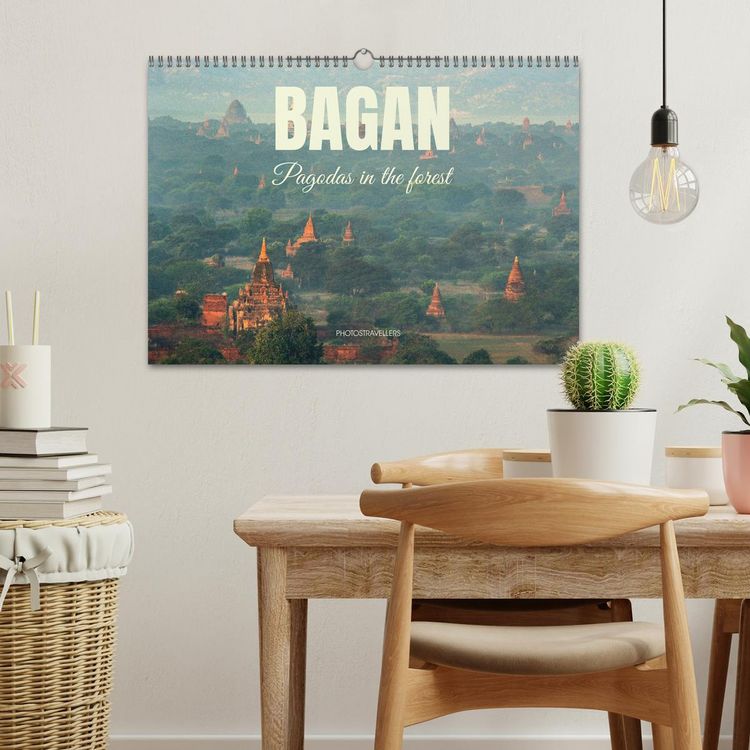 Produktbild: Bagan - Pagodas in the forest (Wall Calendar 2026 DIN A3 landscape), CALVENDO 12 Month Wall Calendar