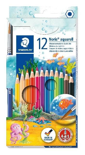 Produktbild: STAEDTLER Buntstifte Noris aquarell 12er Set + Pinsel