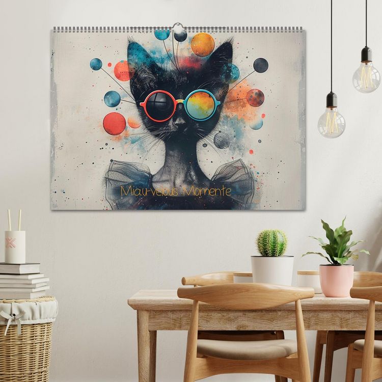 Produktbild: Miau-velous Momente (Wandkalender 2026 DIN A2 quer), CALVENDO Monatskalender