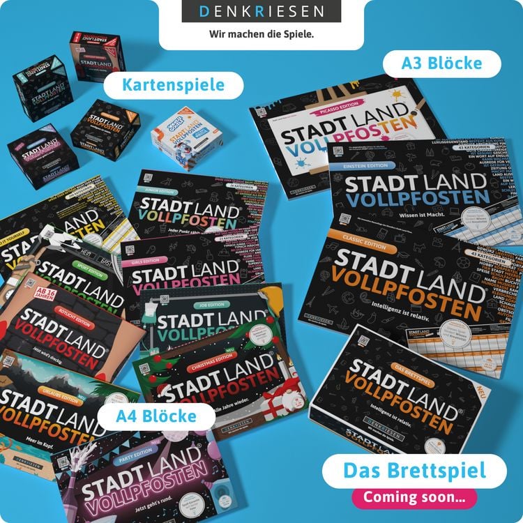 Produktbild: DENKRIESEN - STADT LAND VOLLPFOSTEN&reg; - URLAUBS EDITION - "Meer im Kopf." - A4