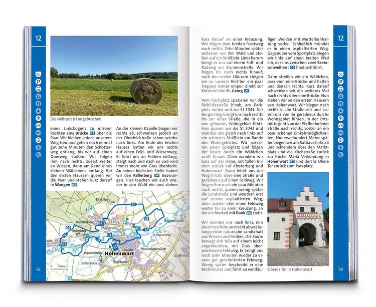 Produktbild: KOMPASS Wanderf&uuml;hrer Hallertau, Donaumoos, Spargelland, Hopfenland, 55 Touren mit Extra-Tourenkarte