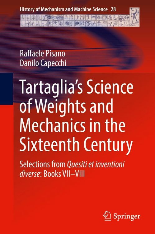 Produktbild: Tartaglia's Science of Weights and Mechanics in the Sixteenth Century