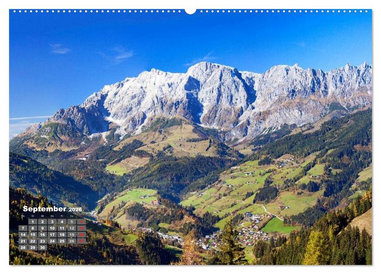 Produktbild: Die weiten T&auml;ler im Salzburger Land (Wandkalender 2026 DIN A2 quer), CALVENDO Monatskalender