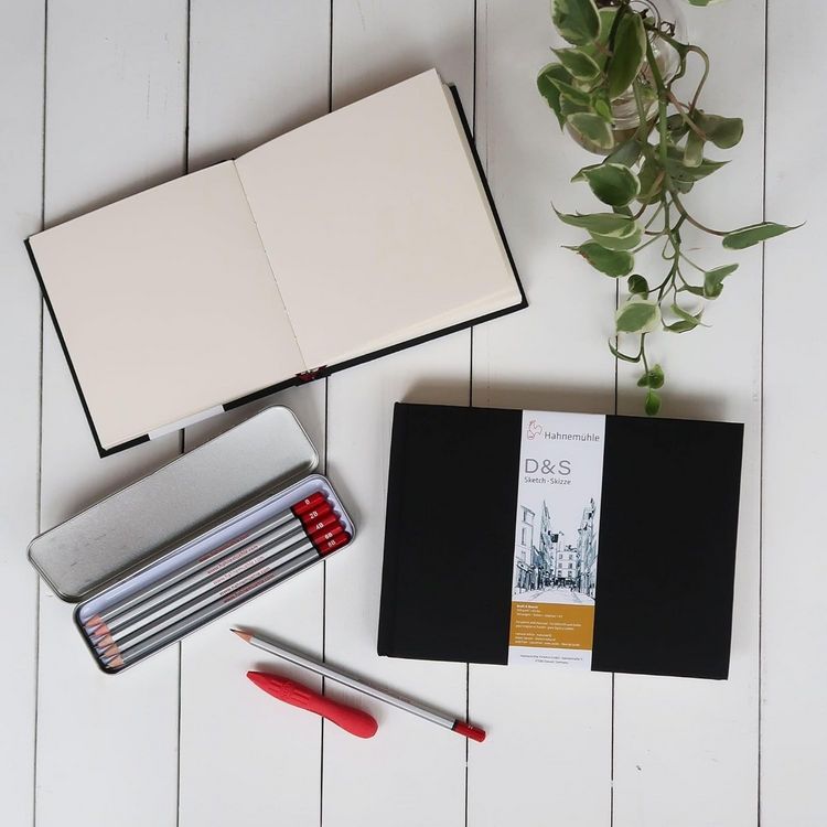 Produktbild: Hahnem&uuml;hle Papier Skizzenbuch D&S, DIN A5 Hochformat, 140 g/m&sup2;