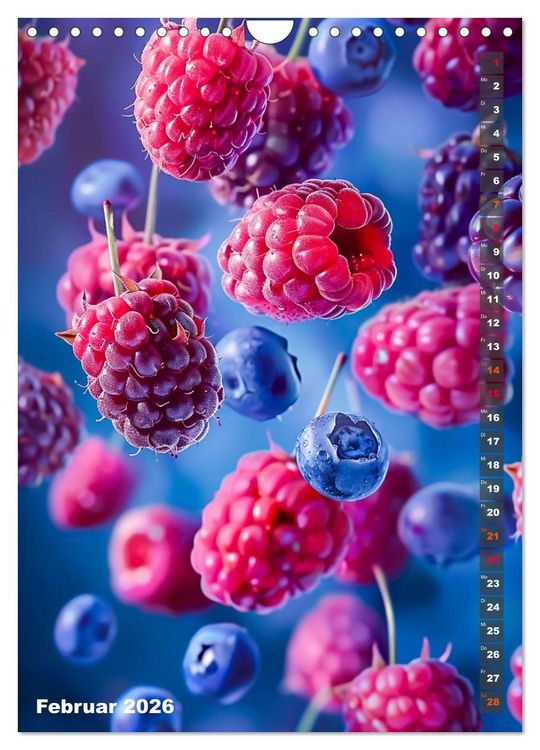 Produktbild: Fr&uuml;chtetraum - Jeden Monat eine fruchtige &Uuml;berraschung (Wandkalender 2026 DIN A4 hoch), CALVENDO Monatskalender