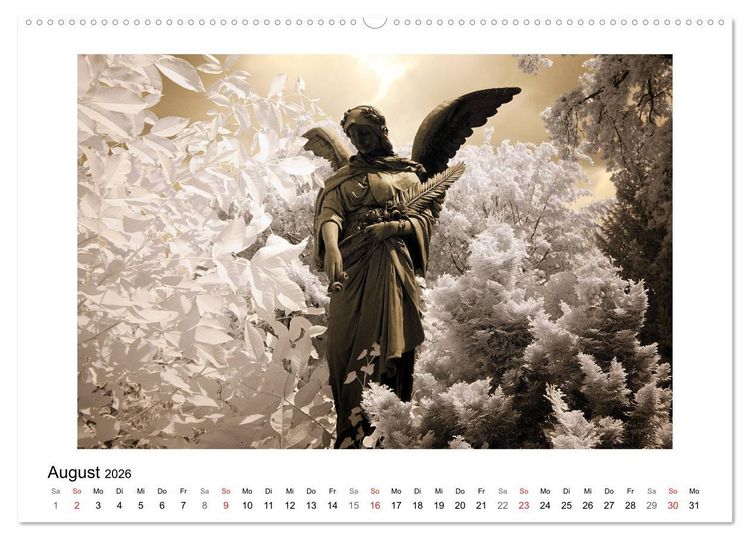 Produktbild: your guardian angel - Dein Schutzengel f&uuml;r jeden Tag (hochwertiger Premium Wandkalender 2026 DIN A2 quer), Kunstdruck in Hochglanz